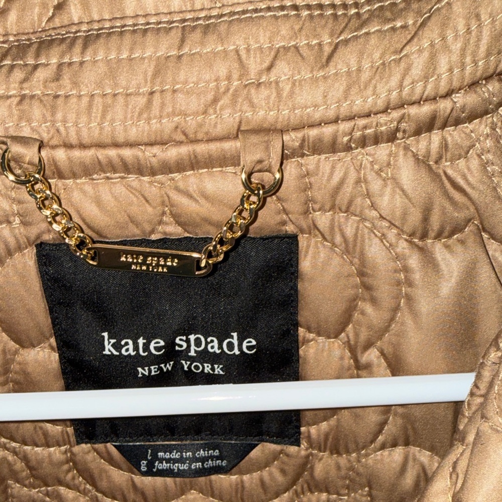 Kate Spade Tan Quilted Coat - Picture 3 of 6
